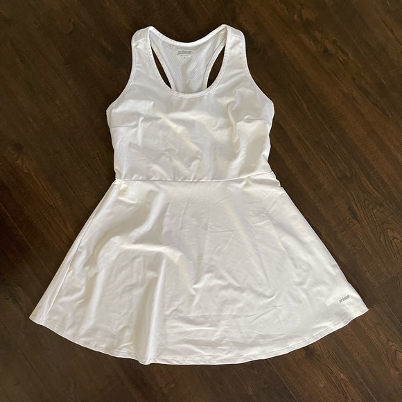 Prince Dresses & Skirts - PRINCE Match White Tennis Pickleball Racerback Performance Dress Size Medium